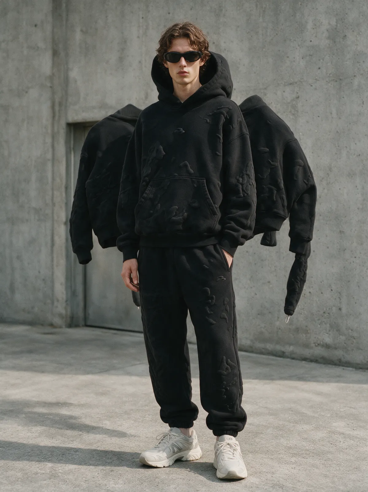 ABI black tracksuit editorial